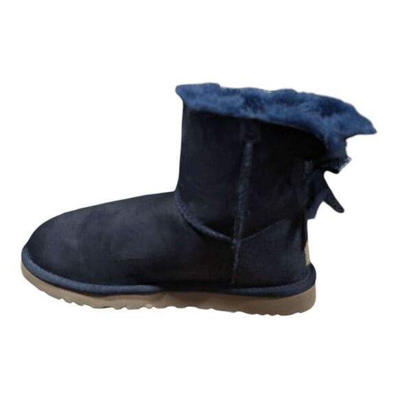 UG Mini Bailey Bow 'Navy' Winter Boot Size 6 - Picture 6 of 9